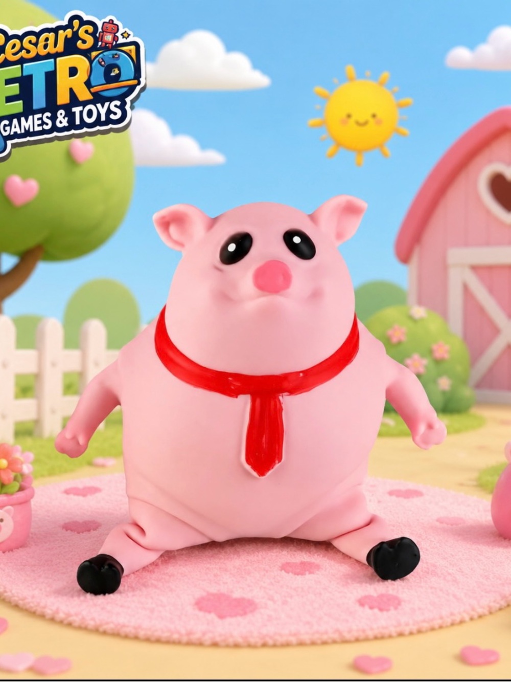Pink Pig Plush Toy – Small Pets Collection